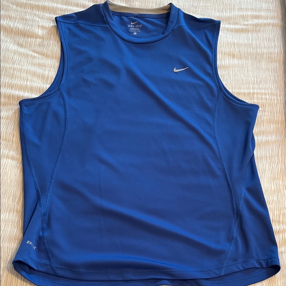 Nike Men's Blue Dri-FIT Rash Guard